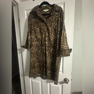 Preston & York Brown and Black Leopard Print dress